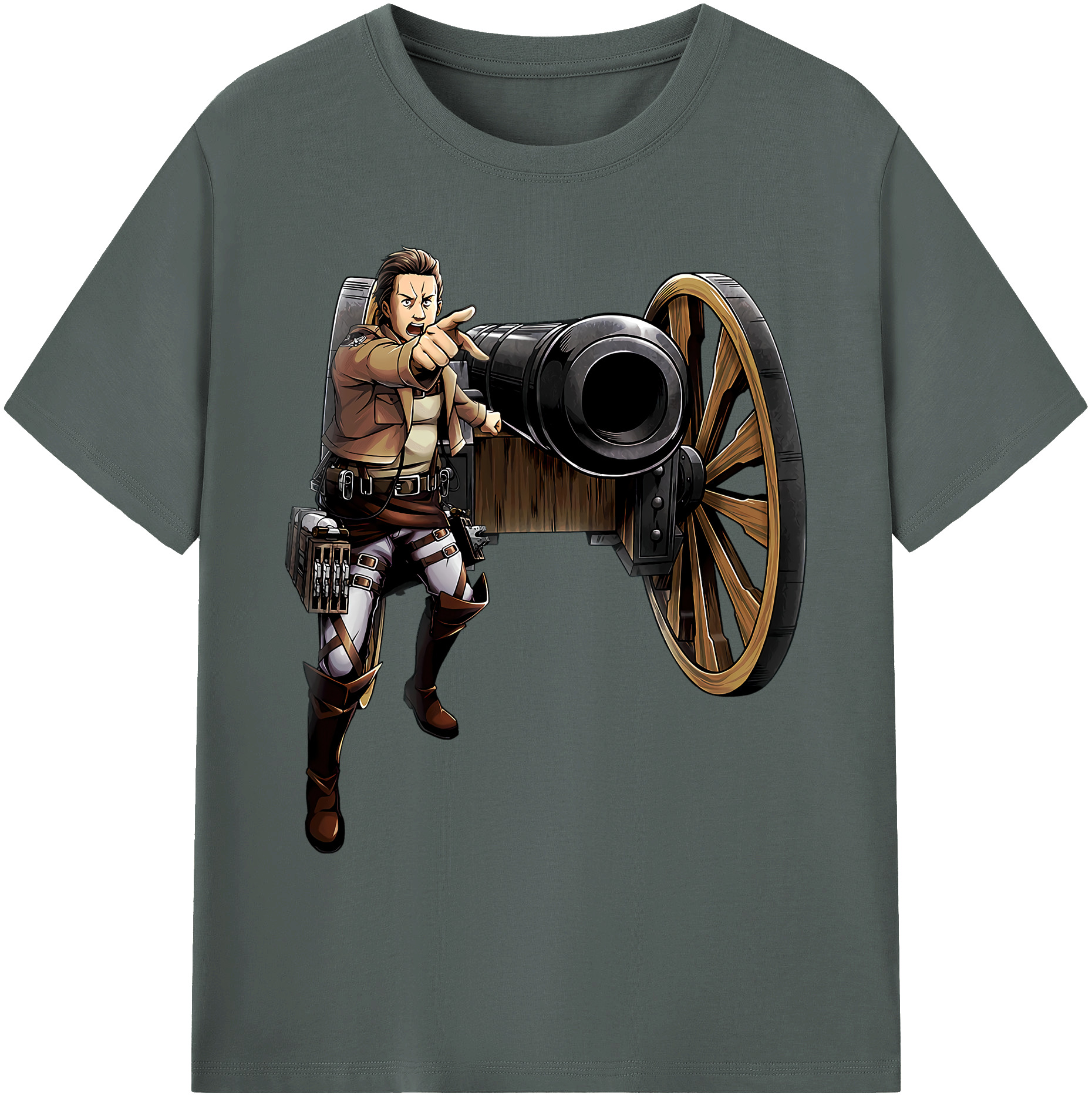 （画像用） 進撃の巨人 Attack on Titan 綿100％ メンズ半袖Tシャツ｜肌触りやわらか＆通気性